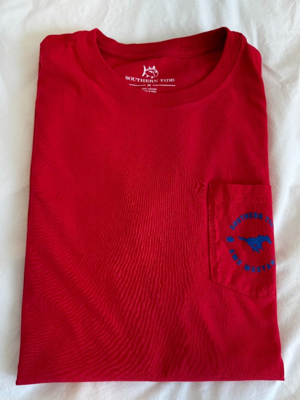 Southern Tide SMU Mustangs T-shirt Sz M